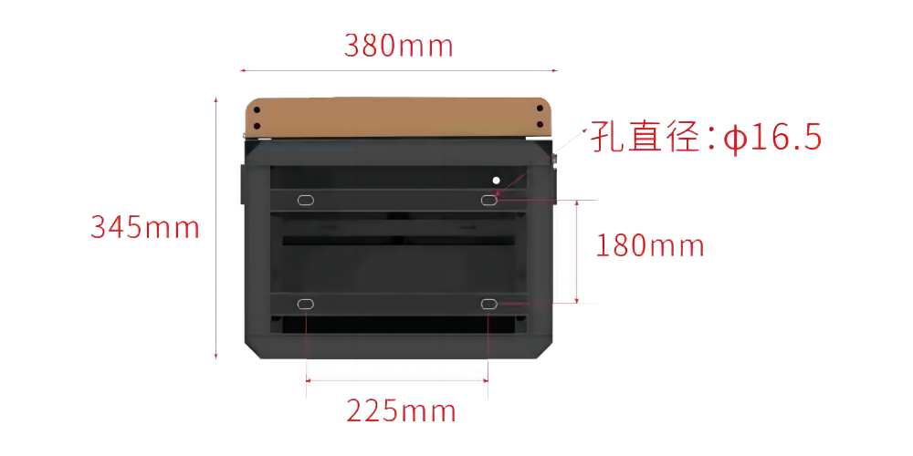 底部固定螺栓尺寸图